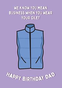 Tap to view We Know You Mean Business Dad Birthday Card