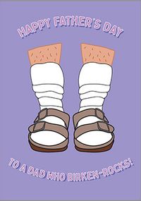 Tap to view Dad Who Birken-Rocks Father's Day Card