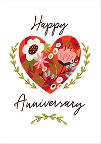 Tap to view Happy Anniversary Heart Card
