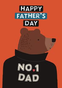 Tap to view Big Bear No.1 Dad Father's Day Card
