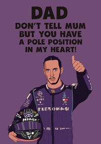 Tap to view Dad Pole Position Father's Day Card
