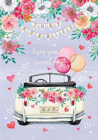 Tap to view Wedding Car Traditional Card