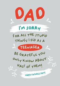 Tap to view I'm Sorry Dad Father's Day Card