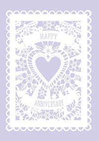Tap to view Lilac Happy Anniversary Card