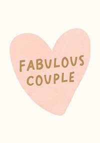 Tap to view Fabulous Couple Engagement Card