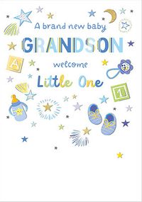Tap to view Welcome Baby Grandson Card