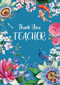 Tap to view Thank You Teacher Flowers Card
