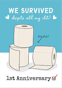 Tap to view Toilet Paper Anniversary Card