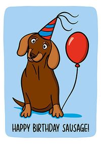 Tap to view Happy Birthday Sausage Cute Card