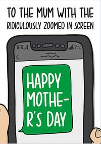 Tap to view Zoomed Screen Mother's Day Card