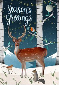Tap to view Season's Greetings Deer Christmas Card
