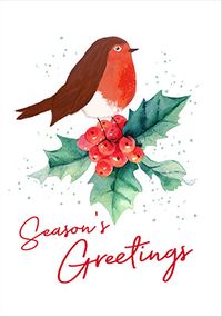 Tap to view Season's Greetings Robin Card
