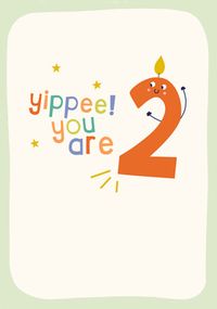 Tap to view You are 2 Candle Birthday Card