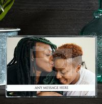 Tap to view Landscape Full Glitter Photo Block With Banner