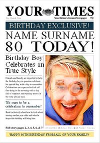 Tap to view Your Times - His 80th