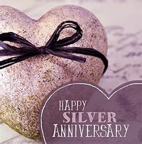 Tap to view Wedding Anniversary Card - Silver 25