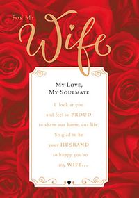 Tap to view Wife and Soulmate Anniversary Card