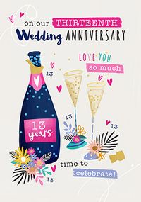 Tap to view Thirteenth Wedding Anniversary Card