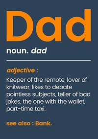 Tap to view Dad Definition Birthday Card
