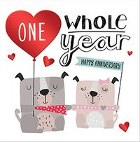 Tap to view One Whole Year Anniversary Card