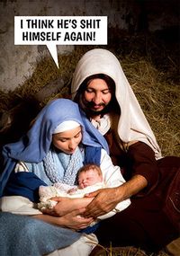 Tap to view Jesus, Mary & Joseph Christmas Card