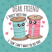Tap to view Dear Friend I Reely Miss You Card