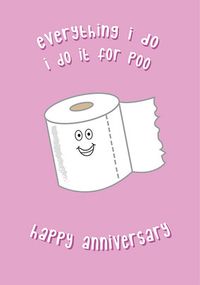 Tap to view Do It For Poo Anniversary Card
