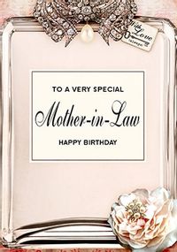 Tap to view Love Labels Birthday Card - Mother in Law