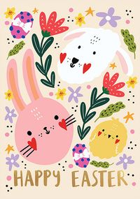 Tap to view Cute Trio Easter Card