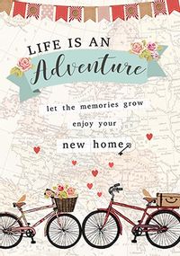 Tap to view Life Is An Adventure New Home Card