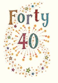 Tap to view 40th Birthday Card - Neapolitan