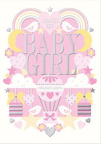 Tap to view A Lovely New Baby Girl Card