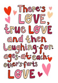 Tap to view True Love Farts Love Valentine Card