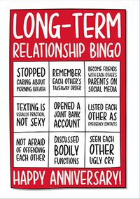 Tap to view Long-Term Relationship Bingo Anniversary Card
