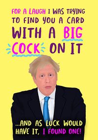 Tap to view A Big Cock Funny Birthday Card