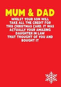 Tap to view Christmas from your Daughter in Law Card
