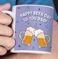 Tap to view Happy Beer Day Dad  Father's Day Mug
