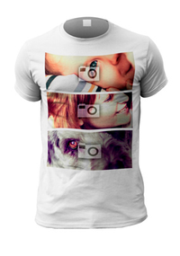 Tap to view Triple Banner Personalised Photo T-Shirt