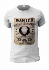 Tap to view Funny Dad Wanted Personalised Photo T-Shirt