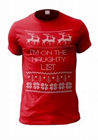 Tap to view On the Naughty List Personalised T-Shirt