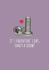 Tap to view Fancy a Screw Personalised Valentine's Card