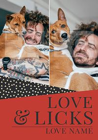 Tap to view Love and Licks Photo Valentine's Card