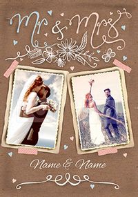 Tap to view La Belle Mariée - Mr & Mrs, the Big Day Wedding Card