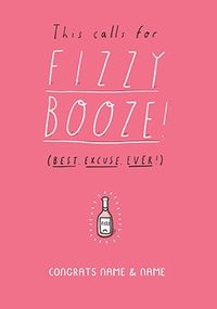 Tap to view Congrats - Calls For Booze Personalised Card