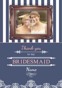 Tap to view Sail Away with Me - Bridesmaid Thank You Wedding Card
