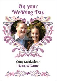 Tap to view Folklore - Wedding Card Heart Photo Upload
