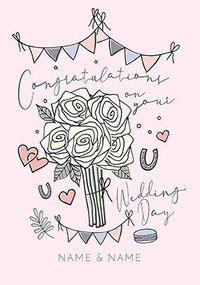 Tap to view Congratulations on your Wedding Day personalised Card