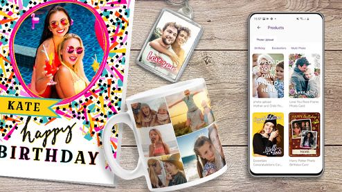 Personalised Cards and Gifts on the App