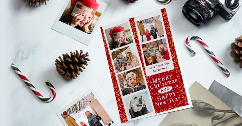 Message On Inside 30 Christmas Cards Personalised With Photo 