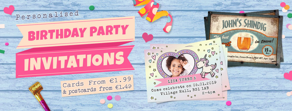 View All Birthday Party Invitation Cards